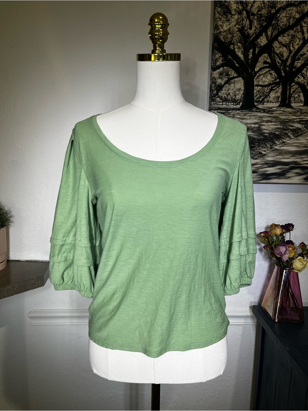 NWT Nation LTD Nigella Scoop Neck Top Small in Clover